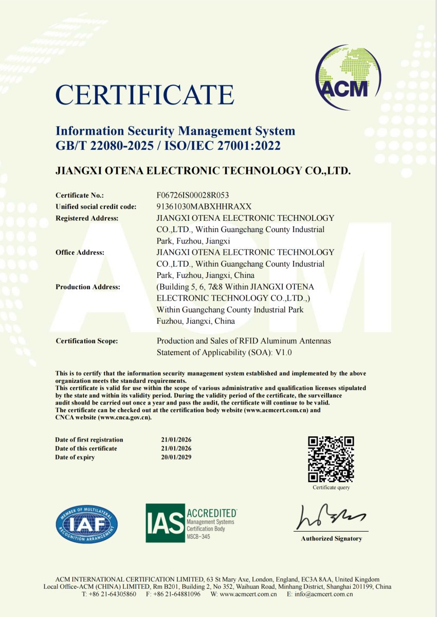 Certification